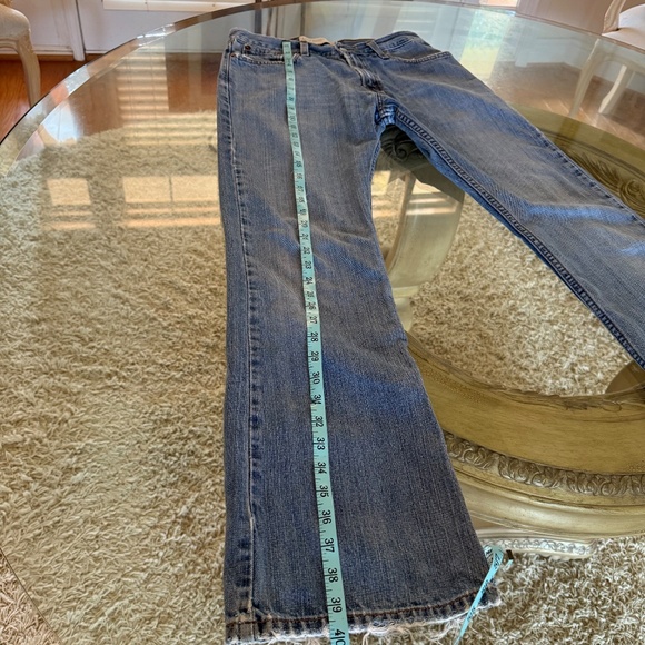 Levis 527 Jeans Mens 30x32 Blue Denim Low Boot Cut Western Rancher Cowboy Grunge - Picture 10 of 14